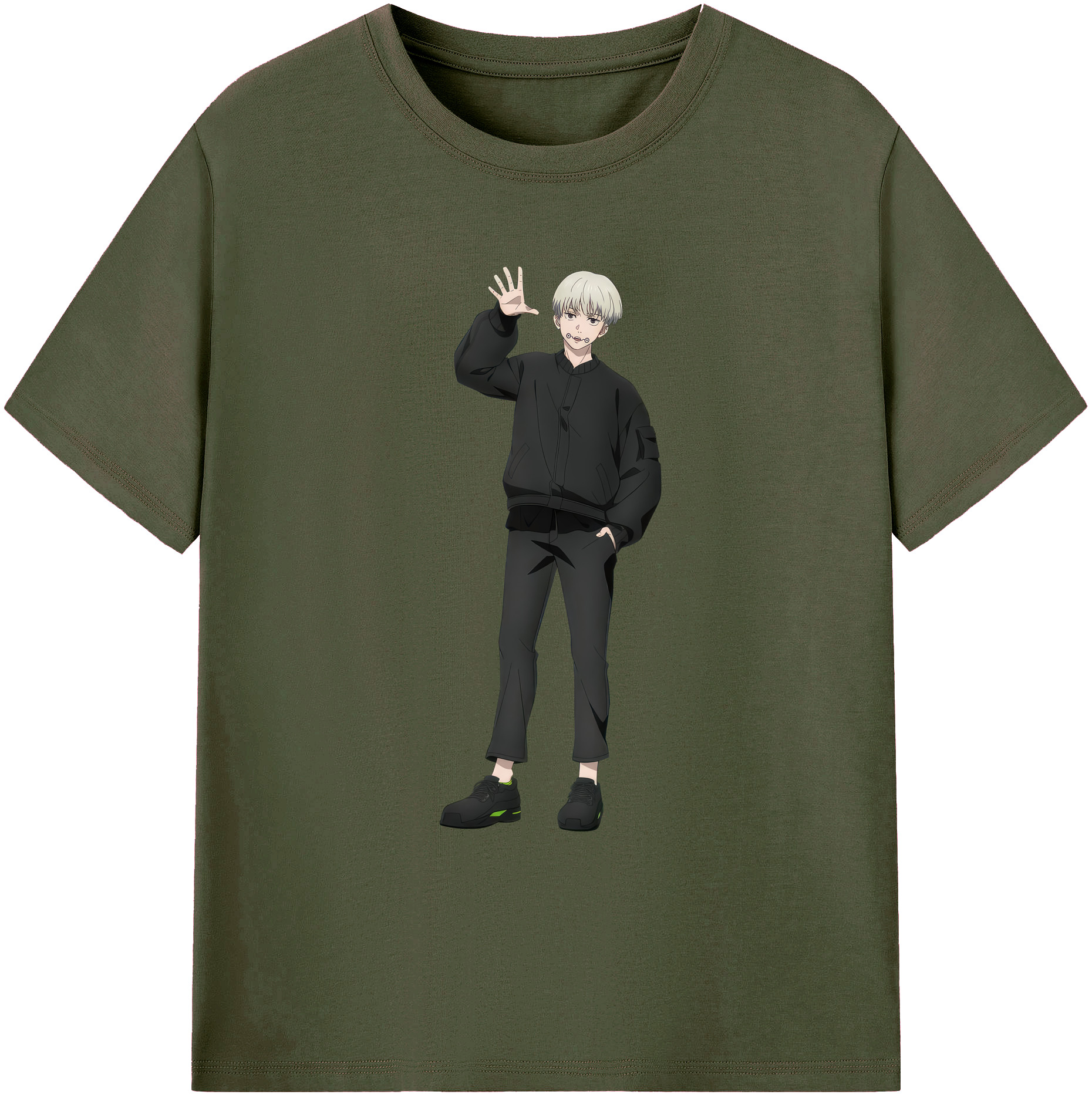 （画像用） 呪術廻戦 Jujutsu Kaisen 綿100％ メンズ半袖Tシャツ｜肌触りやわらか＆通気性